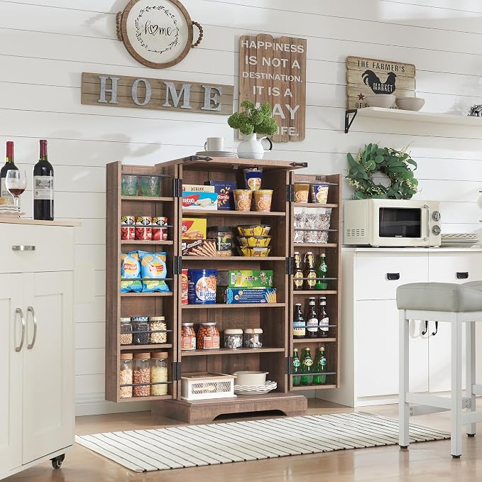 ACCOHOHO 47" Kitchen Pantry, Farmhouse Storage Cabinet - Image 3