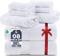 Utopia Towels 8 Piece Premium Towel Set, 2 Bath, 2 Hand, and 4 Washcloths by UTOPIATOWELS
