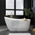 59" High-back Acrylic Freestanding Bathtubs, Stand Alone Tub, Soaking Tubs by MEDUNJESS