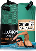 illusion Extra Large Microfibre Swimming Towel–Compact, Lightweight & Quick Dry by Unknown