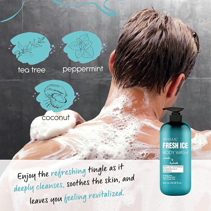 AnatoliaDaphne Fresh Ice Peppermint Body Wash and Shower Gel - Image 2