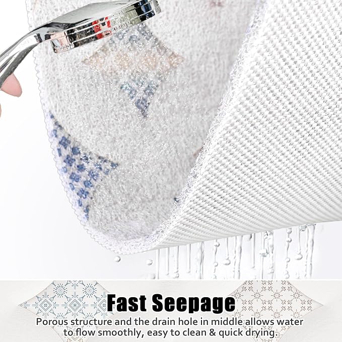 Square Shower Mat Non Slip: 27x27 Inch Extra Large Shower Floor Mat - Image 3