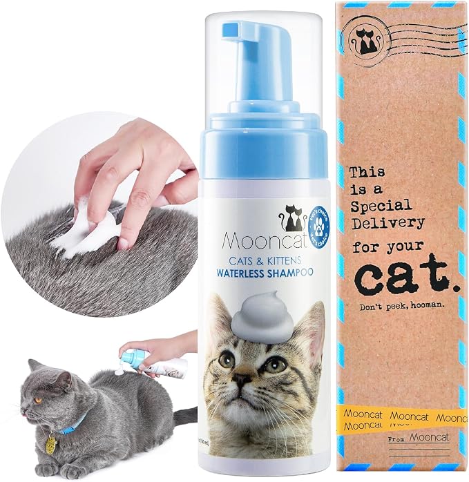 Mooncat Waterless Cat Shampoo, 100% Licking Safe & Vet Approved No Rinse Dry - Image 2