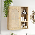 Rattan Bathroom Wall Cabinet by FiveWillowise