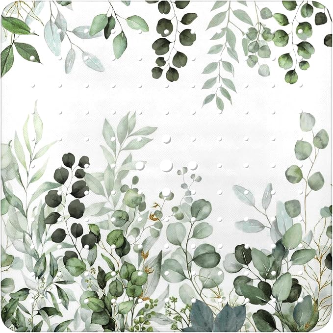 Bathtub Mat Non Slip, Sage Square Bath tub Mat Shower Floor Mat by BathtubMat