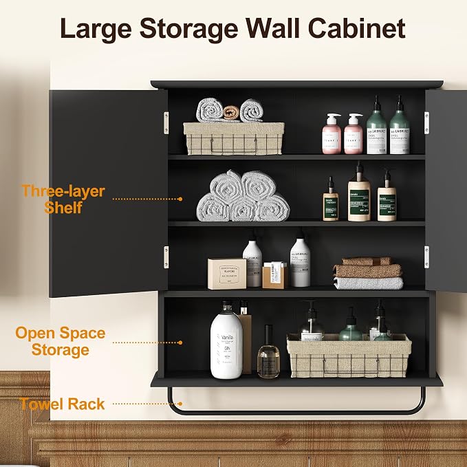 RoyalCraft Bathroom Medicine Cabinet Wall Mounted, Over The Toilet Storage - Image 4
