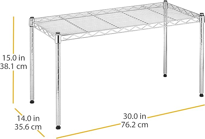 Whitmor Wire Shelving Unit, Metal Storage Shelves, Durable Heavy Duty Shelf - Image 10