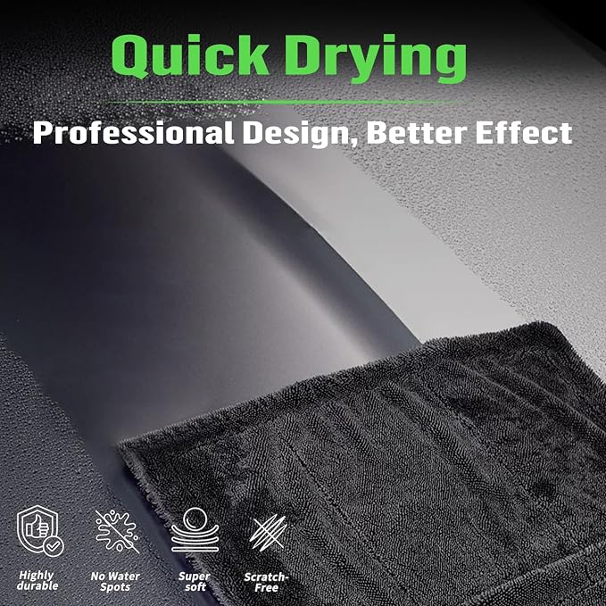 Shiny Bath Wipes Shower Cleaning Cloths, Premium Car Drying Towel | Ultra - Image 2