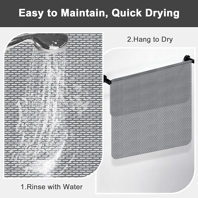 Extra Large Shower Mat: 47"x32" Non Slip Shower Mats - Image 7
