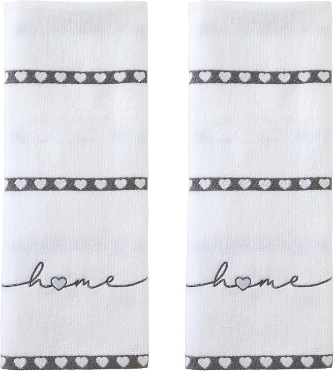 SKL Home Heart in Home Hand Towel Set by SKLHomebySaturdayKnightLtd