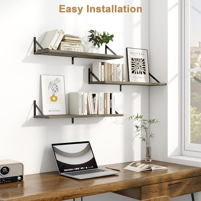 Fun Memories Floating Shelves, 32 x 8 Inches, Decorative Storage - Image 2