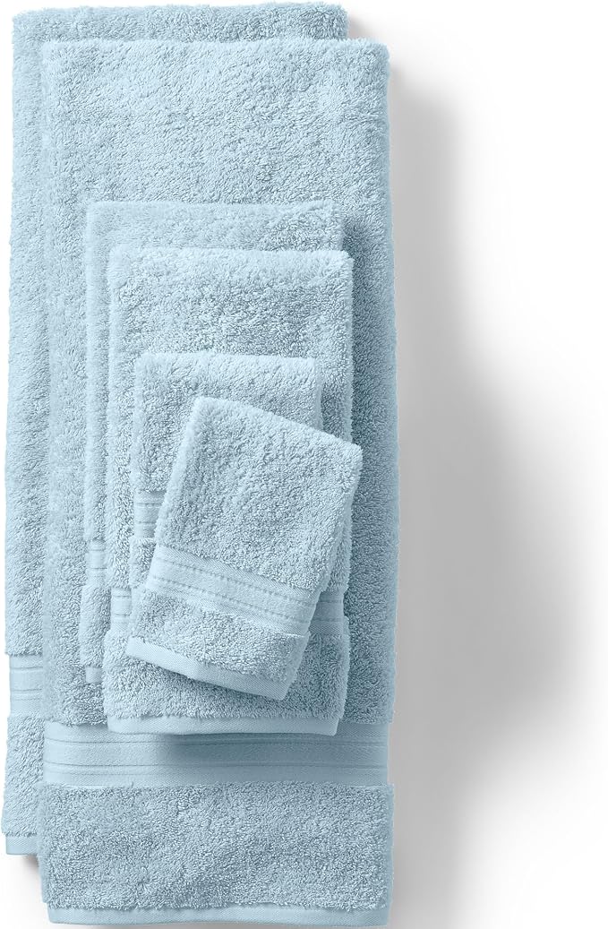 Lands' End Supima Towel Dusty Blue Bath- Bath Towel - Image 2