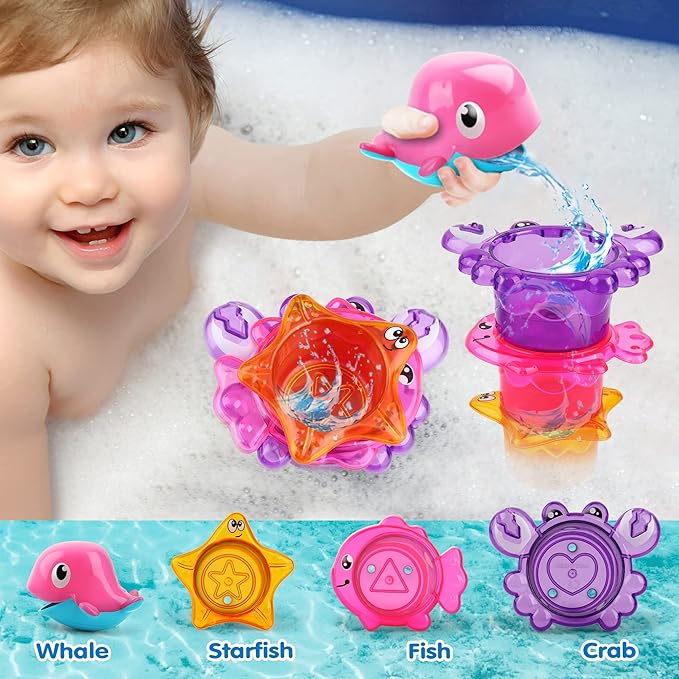 Dwi Dowellin Bath Toy for Toddlers, Bathtub Toy - Image 5