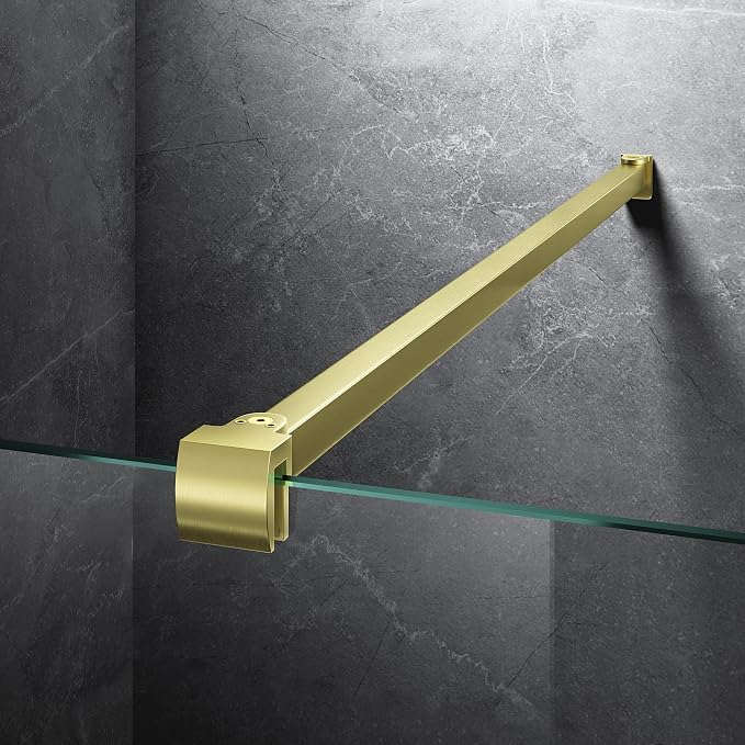 Frameless Shower Door Support Bar, Stainless Steel Wall-to-Glass Support Arm to by Unknown