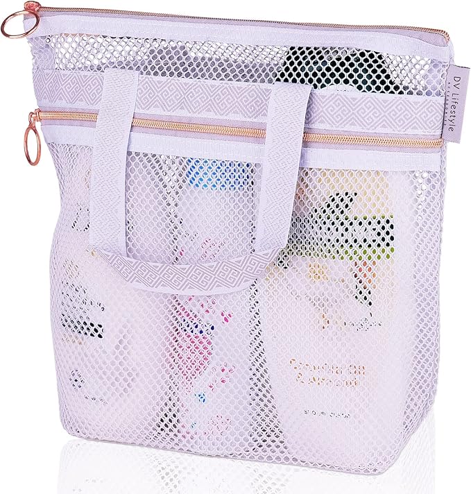 Mesh Shower Bag 10.2x9.9'' Quick-Dry Caddy by DVLifestyle