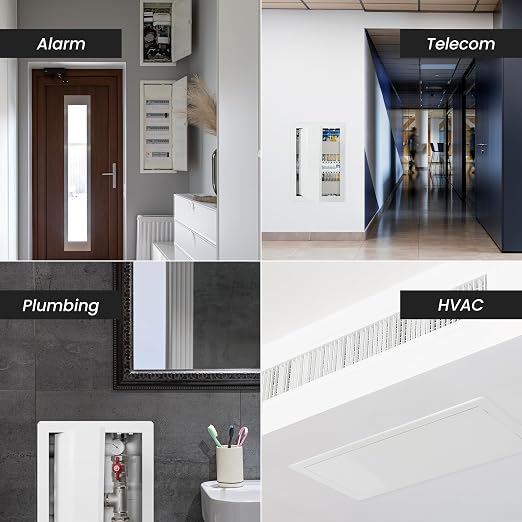 Repa Market 4 x 8 Access Panel for Drywall and Ceiling – White ABS Plastic Door - Image 4