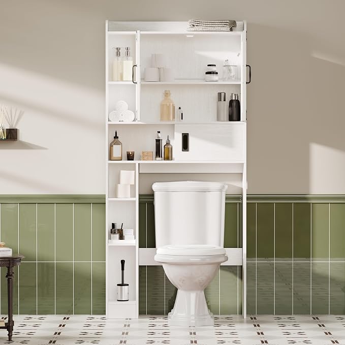 ChooChoo Over The Toilet Storage Cabinet, Farmhouse Bathroom Storage Cabinet - Image 4