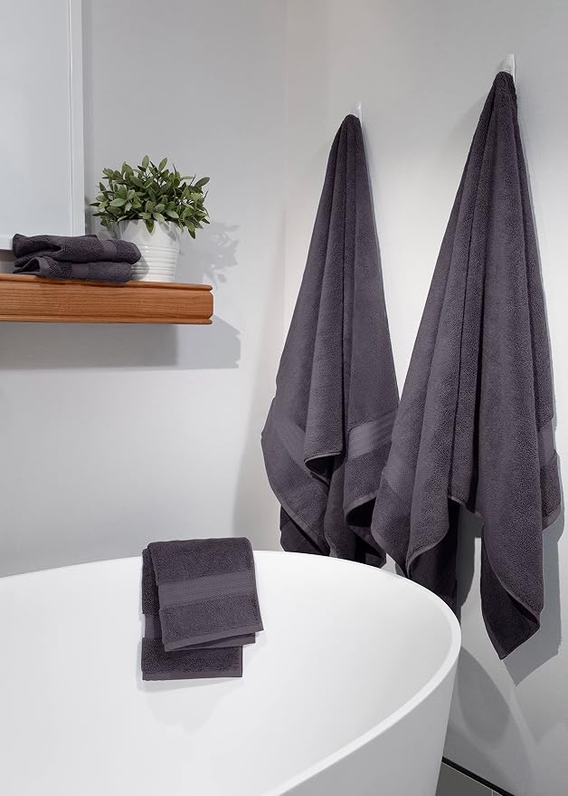 Fabdreams 100% Organic Cotton Bath Towel Set of 6 700 GSM Hotel Premium Plush - Image 3