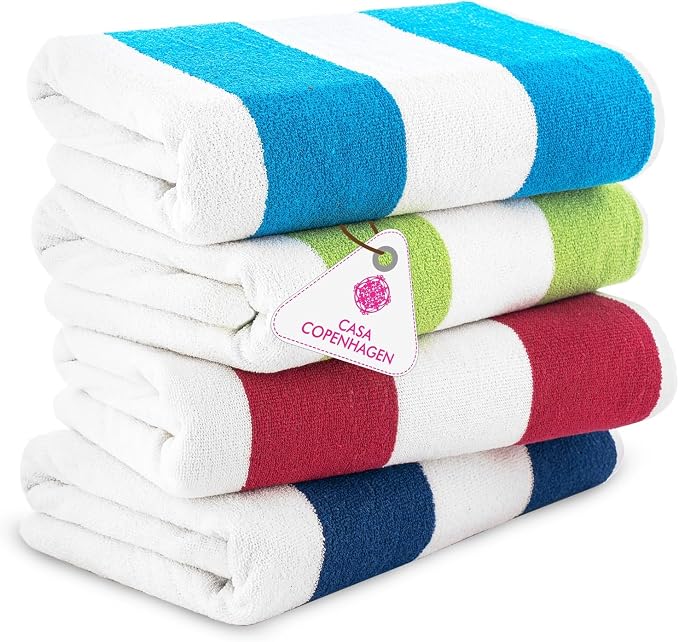 CASA COPENHAGEN Cabana Beach Towel Designed in Denmark Rough and Tough by CASACOPENHAGEN