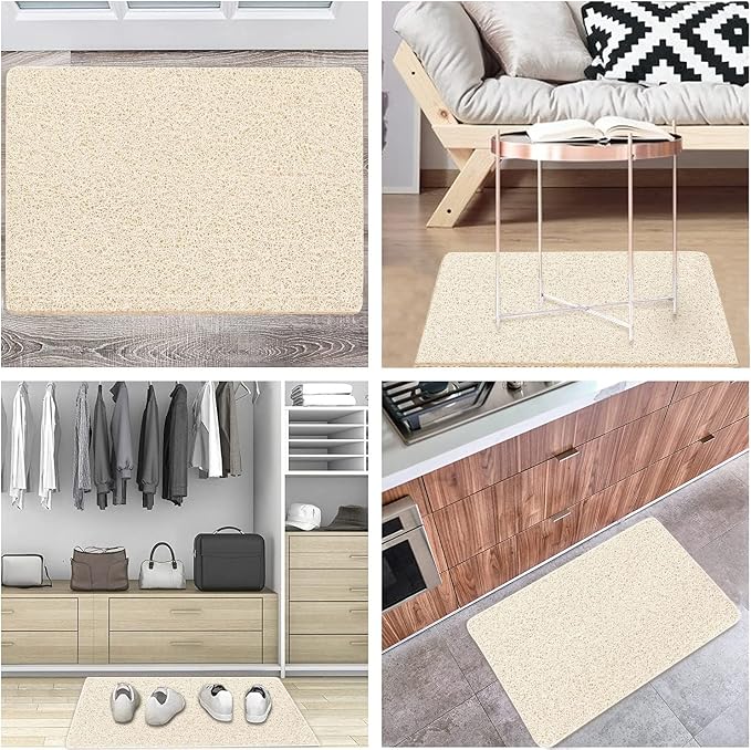 godehone Shower Mats Non Slip Without Suction Cups, PVC Loofah Bathroom Mats - Image 5