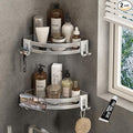 VOLPONE Shower Corner Shelf Caddy 2 Pack shower Organizer No Drill Shower by VOLPONE