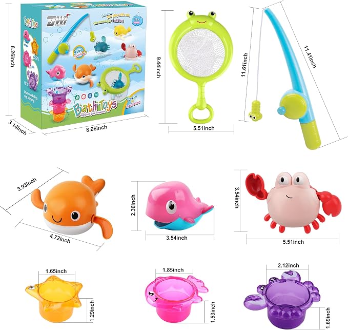 Dwi Dowellin Bath Toy for Toddlers, Bathtub Toy - Image 6