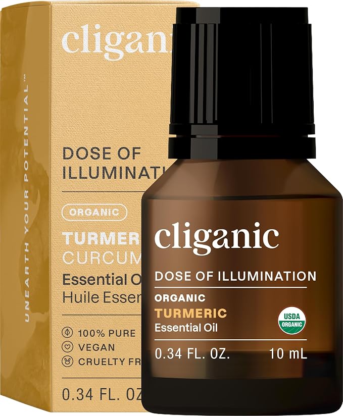 Cliganic Organic Turmeric Essential Oil, 100% Pure Natural by Cliganic