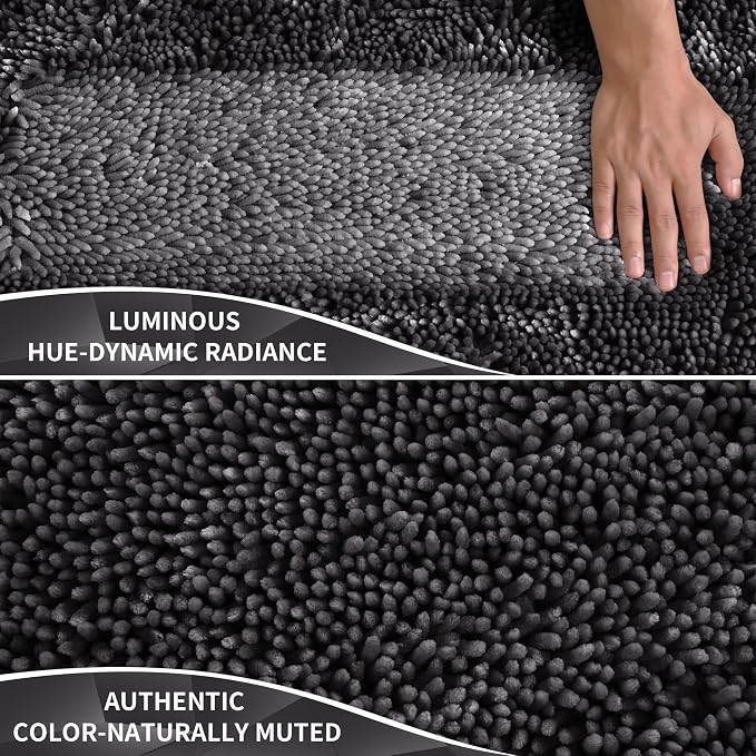 Yimobra Long Bathroom Rug Non Slip 44x24 Inch, Extra Thick Soft Absorbent - Image 3