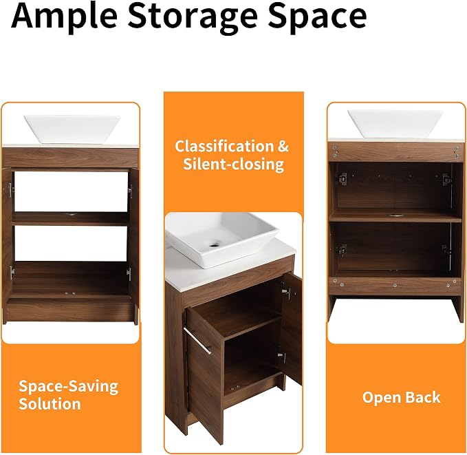 48 Inch Bathroom Vanity with Sink, Mordern Bathroom Vanity, Single Sink - Image 6