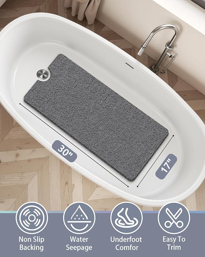 Mecko Non-Slip Shower Mat, Anti-Slip Bath Mat - Image 2