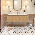 48-inch Floating Bathroom Vanity and Sink | Wall-Mounted Modern Storage Cabinet by DOPERFE