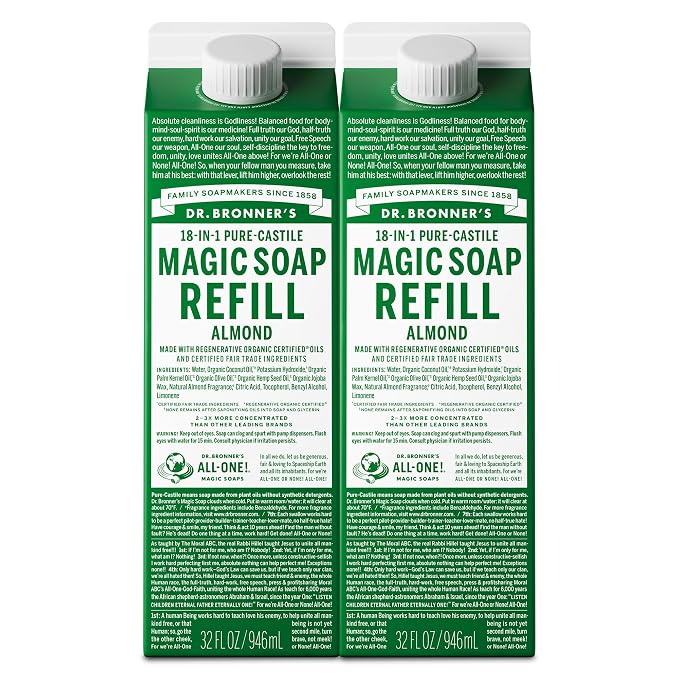 Dr. Bronner's Magic Soap Pure-Castile Liquid Soap Refill by DrBronners