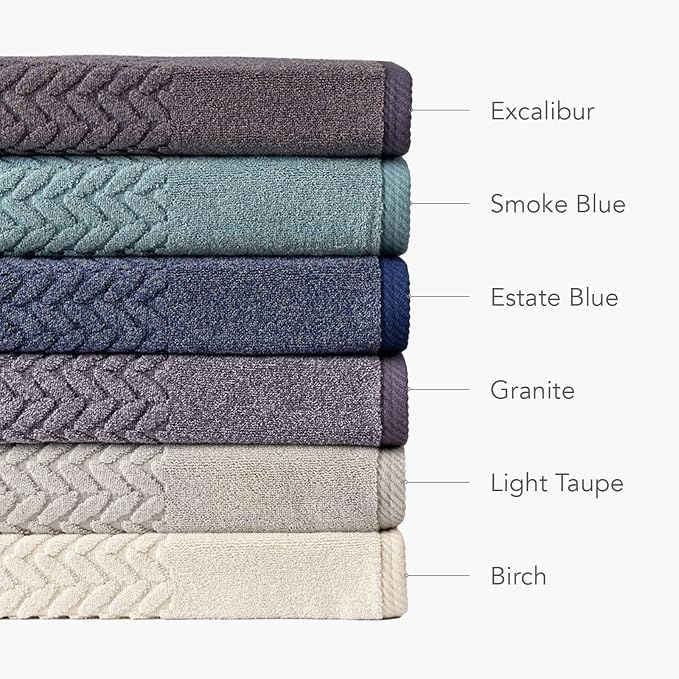 Texere 100% Organic Cotton Jacquard 650 GSM Premium Bath Towel Sets - Image 6