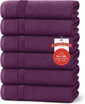 RIVERSIDE 6 Pack Premium Hand Towels Set, 16x28 inches, 100% Ring Spun Cotton by RIVERSIDE