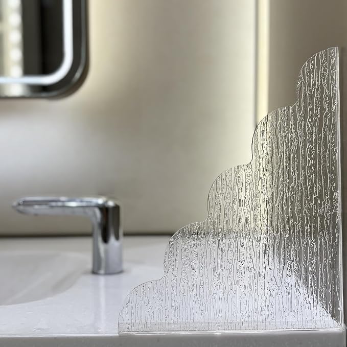 Large Shower Splash Guard, 2 Pack, 9.1 x 11.5 Inch, Waterproof Bathtub Corner - Image 7