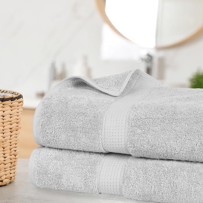 Superior Egyptian Cotton Pile Bath Sheet Set of 2, Ultra Soft Luxury Towels - Image 2
