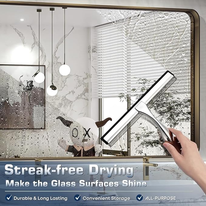 Stainless Steel Shower Squeegee - Image 6