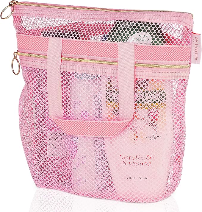Mesh Shower Bag 10.2x9.9'' Quick-Dry Caddy by DVLifestyle