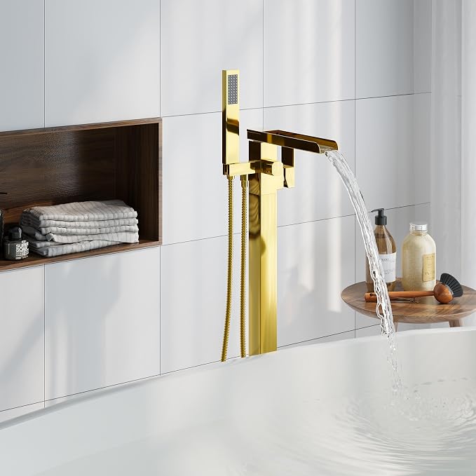 Freestanding Bathtub Faucet, Floor Mount Bathtub Faucet - Image 5