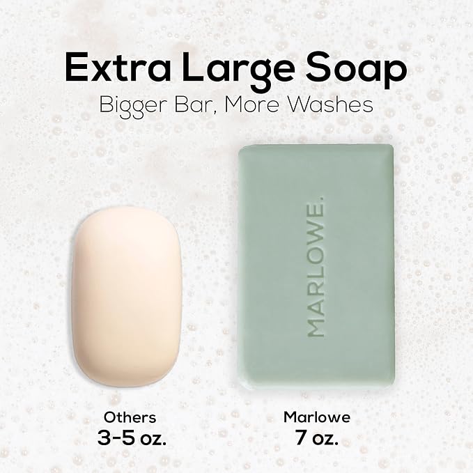 MARLOWE. No. 108 Lightly Exfoliating Soap Bar, 7oz Polishing, Moisturizing & - Image 9