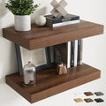 24 Inch Floating Shelves for Wall Set of 2, Easy Install Engineered Wood by Marsmiles