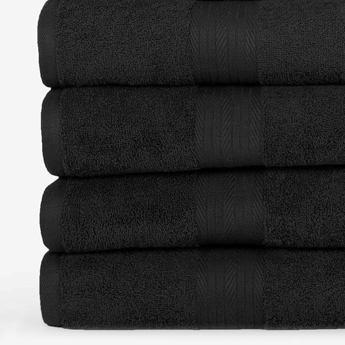Ample Decor Bathroom Towel Set of 18-4 Hand Towel, 4 Bath Towel, 10 Wash Cloths - Image 3