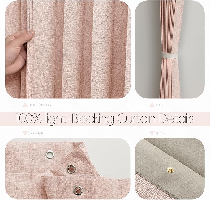 100% Blackout Fabric Folding Door Curtain - Image 5
