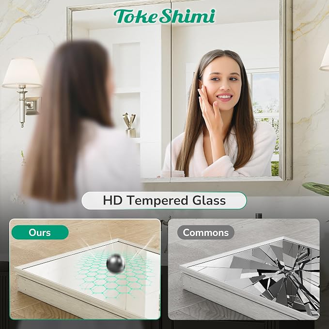 TokeShimi 20 x 26 Recessed Medicine Cabinet - Image 8