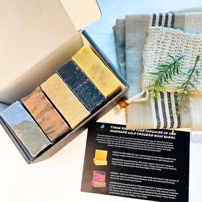 BLUEBYRD Soap - Men's Variety Pack Bourbon Soap Bars | Natural Skin Care - Image 7