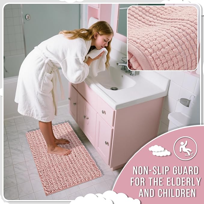 Yimobra Bathroom Rugs Non Slip Washable - Image 6