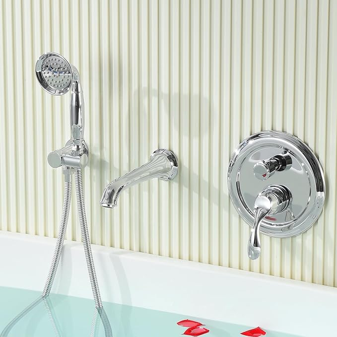 DASAN Antique Wall Mount Tub Filler Faucet - Image 8