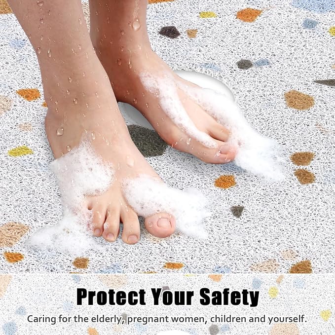 Square Shower Mat Non Slip: 27x27 Inch Shower Floor Mat - Image 6