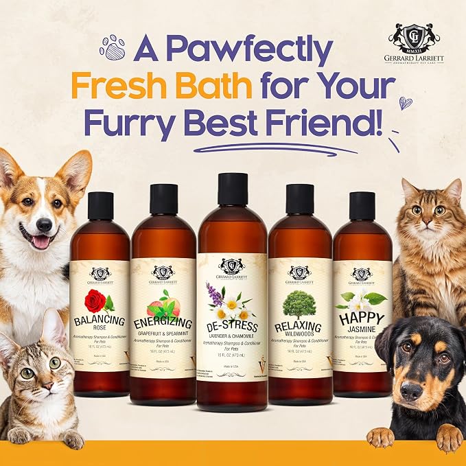 Dog Shampoo and Conditioner De-Stress Lavender & Chamomile 16 Fl Oz Dog Shampoo - Image 6