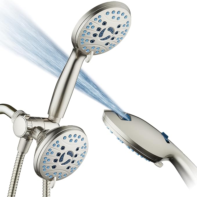 Hotel Spa AquaCare As-Seen-On-TV High Pressure 48-setting Rain & Handheld 3-way by HotelSpa